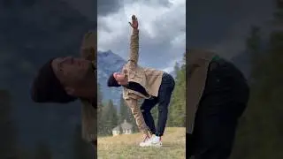 Like THIS! ⛰️ #calgary #mountains #yoga