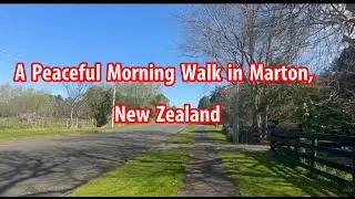 A Peaceful Morning Walk in Marton, New Zealand | Relaxing Music for Stress Relief