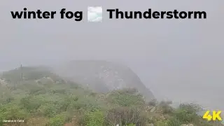 Sound Effects nature - Natural sound Peaceful - winter fog video - Wind Effects nature - 4K VIDEO 
