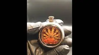 Rare Unique Vintage Pocket Watch Gambling Trade Stimulator In Working Condition