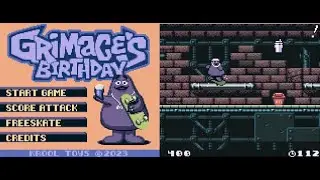 Grimace&rsquo;s Birthday (Homebrew) Game Boy Color - Walkthrough