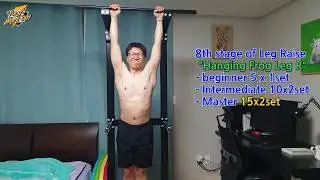 Convict conditioning Reboot 19Wk Mon - Mid level hanging frog leg raise & uneven push up is cleared