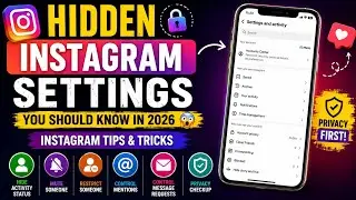  Hidden Instagram Settings You Should Know in 2026 😱 | Instagram की Hidden Settings 🔐