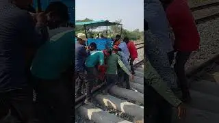 Railway Track double line work pachapur to Gokak swr railway hubli division