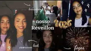 VLOG COMEMORANDO NOSSO ANO NOVO 2026| Família, brincadeiras, fogos, look 🎇✨️