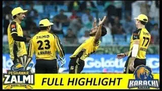 (Match 9 ) Peshawar zalmi vs karachi kings 2019 full highlights