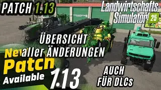 LS25 News - Patch 1.13 alle Bugfixes auch f&uuml;r die 4 DLC wie Precision Farming und Mercedes DLC