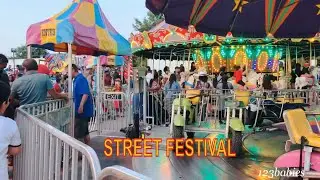 Street live Festival | in the nice evening | kids fun locker | baby fun family