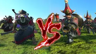 Death Globe Bombardiers VS Chaos Dwarf Blunderbusses. Total War Warhammer 3