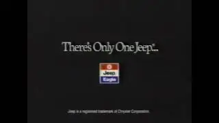 90's Ads There's Only One Jeep   Under Snow 1995
