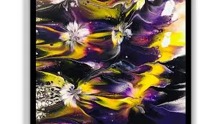 WOW 🤩 SIMPLY GORGEOUS DOUBLE DIPPING CANVAS ~LOVE THISE GLOBAL COLOURS ~ACRYLIC ART MAGIC