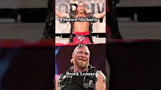 Shawn Michaels vs. Brock Lesnar 🔥🥵 #shorts