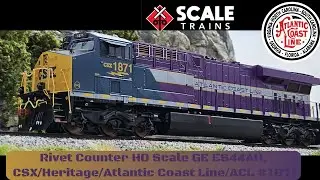 Scale Trains Rivet Counter HO Scale GE ES44AH, CSX/Heritage/Atlantic Coast Line/ACL #1871