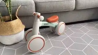 SEREED Baby Balance Bike for 1 Year Old Boys Girls 12-24 Month Toddler Balance Bike, 4 Wheels