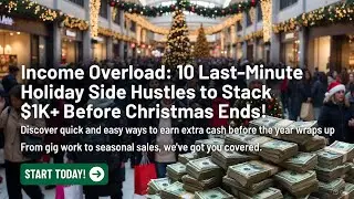 Income Overload 10 Last Minute Holiday Side Hustle