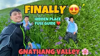 Finally Reached Gnathang Valley ❤️ | Viral Flower Valley Full Tour 🌸”
