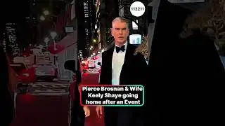 Pierce Brosnan & Wife Keely Shaye going home after an Event 😍&hearts;️ #piercebrosnan #keelyshaye