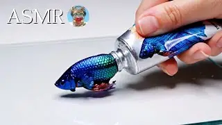 【Magic Tube ASMR】 次は何が出る？チューブから生き物がにゅるっと誕生する不思議なASMR第二弾✨