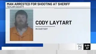 Man arrested after allegedly shooting at Taylor County Sheriff