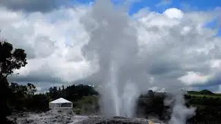 Pohutu Geyser at Whakarewarewa Rotorua