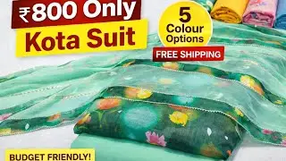 Kota Checks Digital Printed Suit Set | Georgette Dupatta | Only ₹800 | @fashionworld8051 