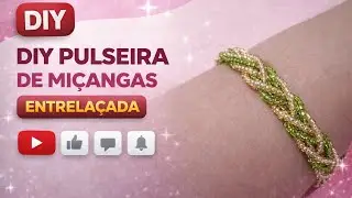 Pulseira de Miçangas Entrelaçada 