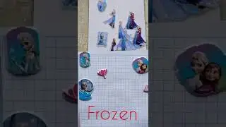 ❄️ Frozen Sticker Art Comes to Life | Magical Notebook DIY ✨ #kidsvideo