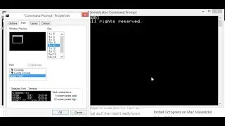 How to change Command Prompt's Font Size