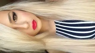 Jaclyn hill palette and red lips tutorial | snapchat picture
