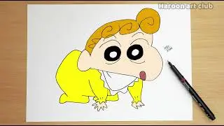 How to draw Himawari || Shinchan - Step by step