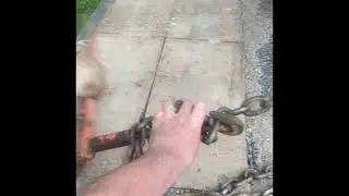 How to tie Equipment to trailers. Cross-Chain!