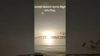 A Rocket So Powerful It Turns Night Into Day! #rocketlaunch