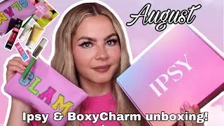 AUGUST 2024 IPSY GLAM BAG & BOXYCHARM UNBOXING & SWATCHES!
