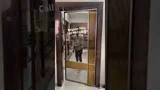 Slim profile openable glass door
