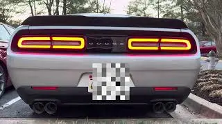 2023 Dodge Challenger RT Resonator Delete + Dynomax Mini Race Bullets + Quad tips Cold Start
