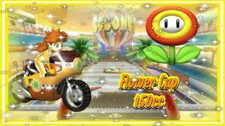 ✿ Mario Kart Wii - Flower Cup 150cc | Daisy Gameplay | (Coconut Mall meltdown) ✿