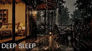 Gentle Rain Sounds Near a Cozy Forest Cabin 🌧️ Relaxing Night for Deep Sleep
