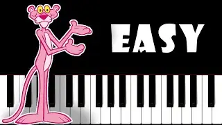 Pink Panther EASY BEGINNER Piano Tutorial