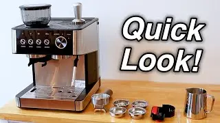 Kismile Espresso Machine - Quick Look & Coffee Test!