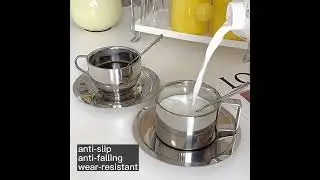 Eco friendly 304 stainless steel coffee tea cup