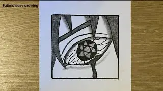Easy to draw | How to draw Sasuke's Eye steo by step | pencil drawing easy step by step