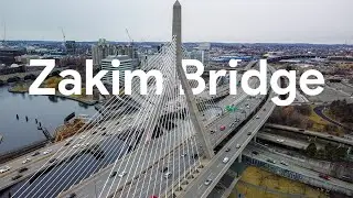 Boston - Zakim Bridge 4k Aerial Drone | Aerial Mini Long | Photos by Vik 2023