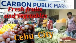 Fresh Fruits ang vegetables in Carbon Market Cebu City