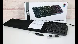 MSI Vigor GK50 low profile TKL | Unboxing, RGB modes & sound test