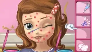 Princess Sofia The First Games Squeeze Sofia Pimples Girls Play Skin Care Games