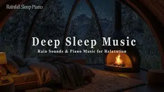Deep Sleep Music with Rain Sounds Outside the Bedroom 🌧️ Stress Relief, Meditation And Calming