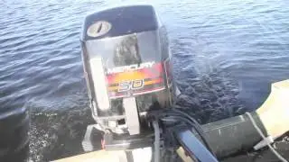 1999 50 hp Mercury Tiller, 1988 18' lund boat