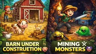 Barn Ban Raha Hai 🐄 | Mining & Monsters ⚔️ | Stardew Valley Episode 11