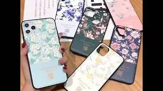 2019 New iPhone Series Fashion Retro Flower Pattern Soft TPU Case Cover