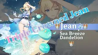 Triple Crowned Sea Breeze Dandelion Jean | Review Showcase | Genshin Impact